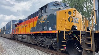 CSX I141 passes North Road at MP 98 with CSX 1973 TRAILING!!!!!