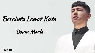 Bercinta Lewat Kata Donne Maula Lyrics...