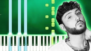 James Arthur - You Ft. Travis Barker (Piano Tutorial Easy) By MUSICHELP