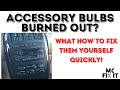 Accessory Light Bulb Replacement - AC/Heat- Caravan & Town and Country - Dodge / Chrysler 2001-2007