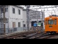 阪堺電車【堺トラム 茶ちゃ】 あびこ道電停での折り返し風景　2014