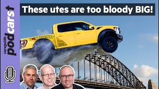 Too much ute! These US Monster Truck pick-ups are oversized for Australia! CarsGuide Podcast ep 247