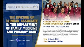 Clinical Associate Student Career Information Webinar 2