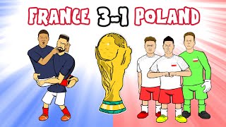 💙GIROUD & MBAPPE💙 vs Poland (World Cup 2022 Cartoon Goals Highlights 3-1)