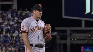 SF@LAD: Derek Law strikes out the side in MLB debut