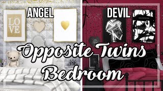 The Sims 4: Room Build || Opposite Twins Bedroom [Angel/Devil]