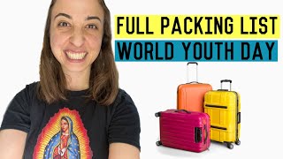 Catholic Traveler: ** FULL PACKING LIST** world youth day