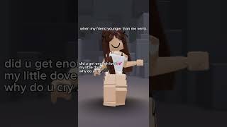 my little dove #goviral  #roblox #relateable #vent