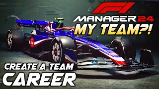 F1 Manager 24 'CREATE A TEAM' CAREER MODE Reveal! Custom Livery, New Race Gameplay, Sponsors & More!