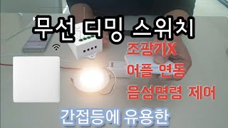 인테리어)조명 조광기 없이 무선으로 밝기조절하기(무선 디밍) + IOT