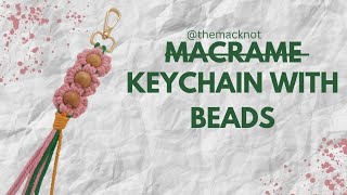 How to make macrame keychain |macrame tutorial  step by step for beginners @themacknot