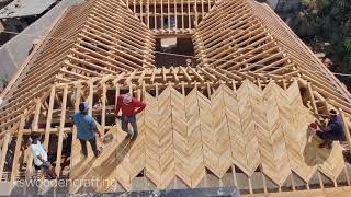 making wooden house construction | penkutillu making video #house