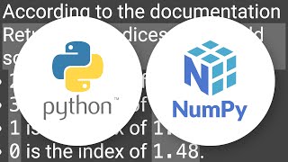 Numpy argsort - what is it doing?