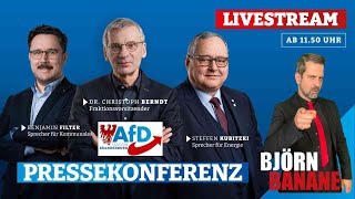 AfD PRESSEKONFERENZ IM POTSDAMER LANDTAG!