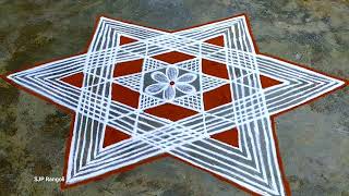 maasi madham Rangoli / easy method kolam / simple muggulu