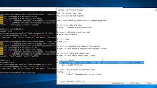 learn react hello world with notepad