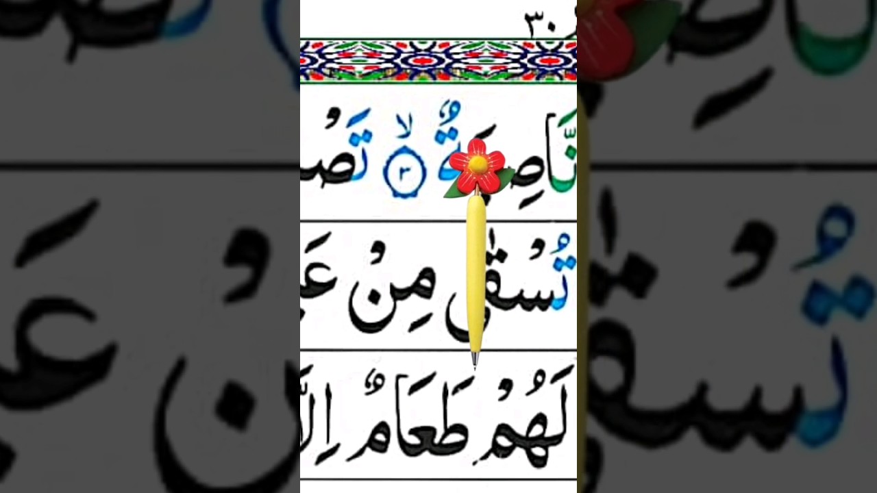 Surah Al-Ghashiyah Ayat 6 Verse 6 Tilawat Part 3 - YouTube