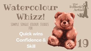 Paint a Teddy Bear in Watercolor - watercolor whizz 19