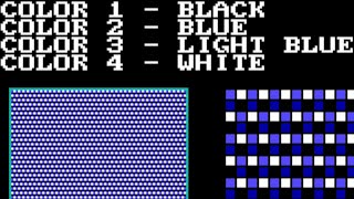 TILE-4C.BAS - GW-BASIC, 4-color tiling pattern