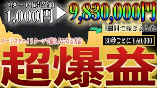 【超神回】知識、経験不要！誰でも1週間で1000万近い利益をノーリスクで得る方法のネタバラシ！【ハイローオーストラリア】【投資】【必勝法】【FX】