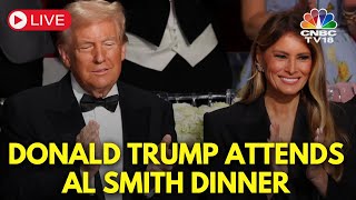 Donald Trump LIVE: Melania and Trump All Smiles At AI Smith Charity Dinner In New York | USA | N18G