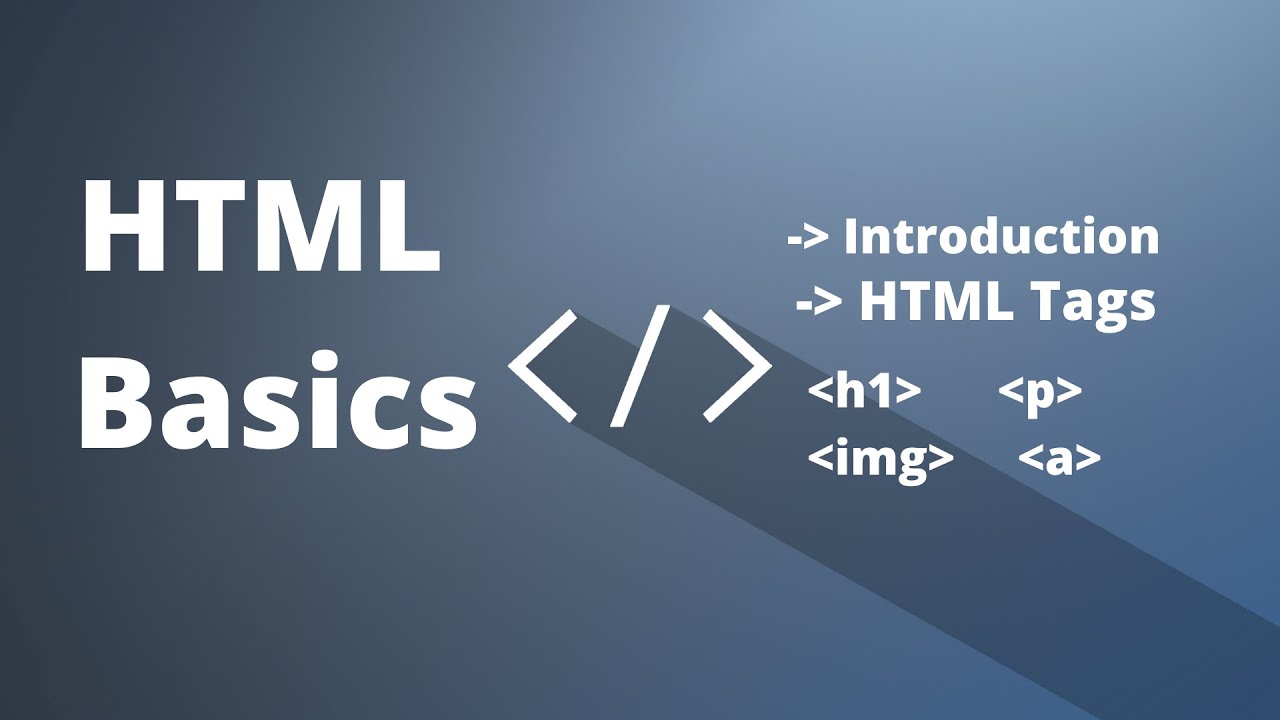 HTML Course Walkthrough Basic Tags - YouTube