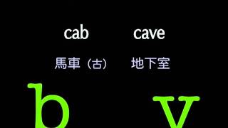 フランス語の発音練習　Ｂ　Ｖ 　ミニマル・ペア