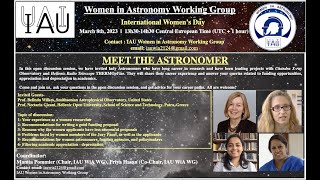 IAU WiA WG- International Women's Day session on 'MEET THE ASTRONOMERS' organized on 8th March 2023