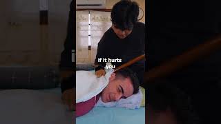 ASMR: Ancient Thai Stick Massage for Pain Relief #shorts