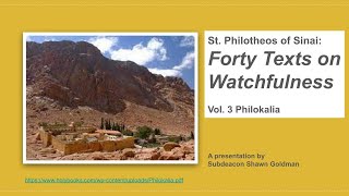 The Philokalia: vol. 3, Philotheos of Sinai, 40 Texts on Watchfulness