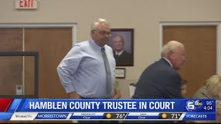 Hamblen County Trustee Baskette in court