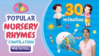 Popular Nursery English Rhymes | 30 Minutes Compilation | Action Rhymes for kids | English Songs TV