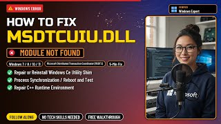 Fix msdtcuiu.dll System Error!