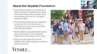 The Venable Foundation: General Guidance for Applicants