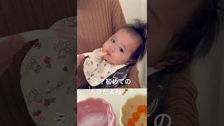 生後5か月18日目#shorts #赤ちゃん #かわいい #成長記録 #離乳食 #パクパク