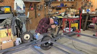 Episode 3. Handcrafting trailer for camper, fabricating trailer fenders