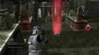 Locating clankers in the ruins of Yavin 4 | Star Wars: Battlefront II (2005)