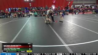 Bantam 56 Easton McClelland Higher Level Wrestling Vs Nathan Frankowitch Red Raiders Wrestling Tea