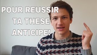 Pourquoi anticiper en thèse ? | Prends l'habitude d'anticiper en thèse | Habitudes pour ta thèse