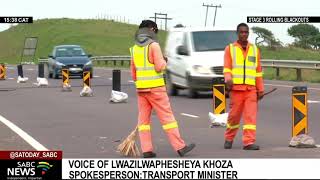 Amanzimtoti N2 highway roads still not fixed after April floods