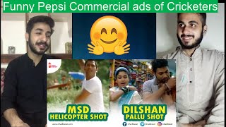 Pakistani Reaction On Cricket Funny Pepsi Commercial ads of Cricketers Signature Shots | PAK Reviews