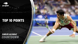 Carlos Alcaraz | Top 10 Points | 2023 US Open