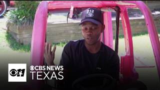 Georgia man transforms Barbie car into a gas-powered vehicle to help save money