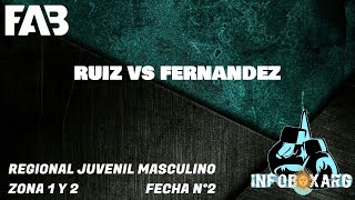 MATIAS RUIZ VS GABRIEL FERNANDEZ, CATEGORIA 69KG, REGIONAL JUVENIL MASCULINO FAB 2025, FECHA 2.