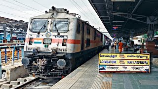 TRICHY To KARUR Full Journey By Jan Shatabdi Express | First Coach Experience \u0026 Crossings | HD