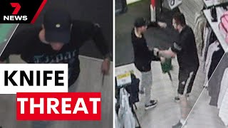 Adelaide shopping centre worker threatened with knife at Colonnades  | 7 News Australia