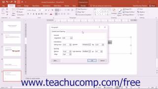 PowerPoint 2016 Tutorial Paragraph Formatting Microsoft Training