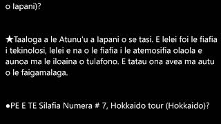 Samoan  NO14 Tulafono Faʻapitoa Iapani