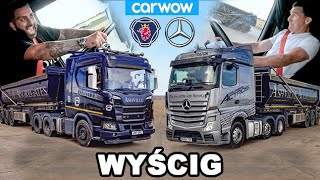 Mercedes Actros vs Scania R500 - WYŚCIG \u0026 44-tonowy TEST HAMULCÓW!