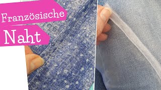 Französische Naht nähen | Nahtzugaben an feinen Stoffen verarbeiten | DIY Nähanleitung | mommymade